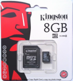 CARTAO DE MEMÓRIA KINGSTON 8 GB